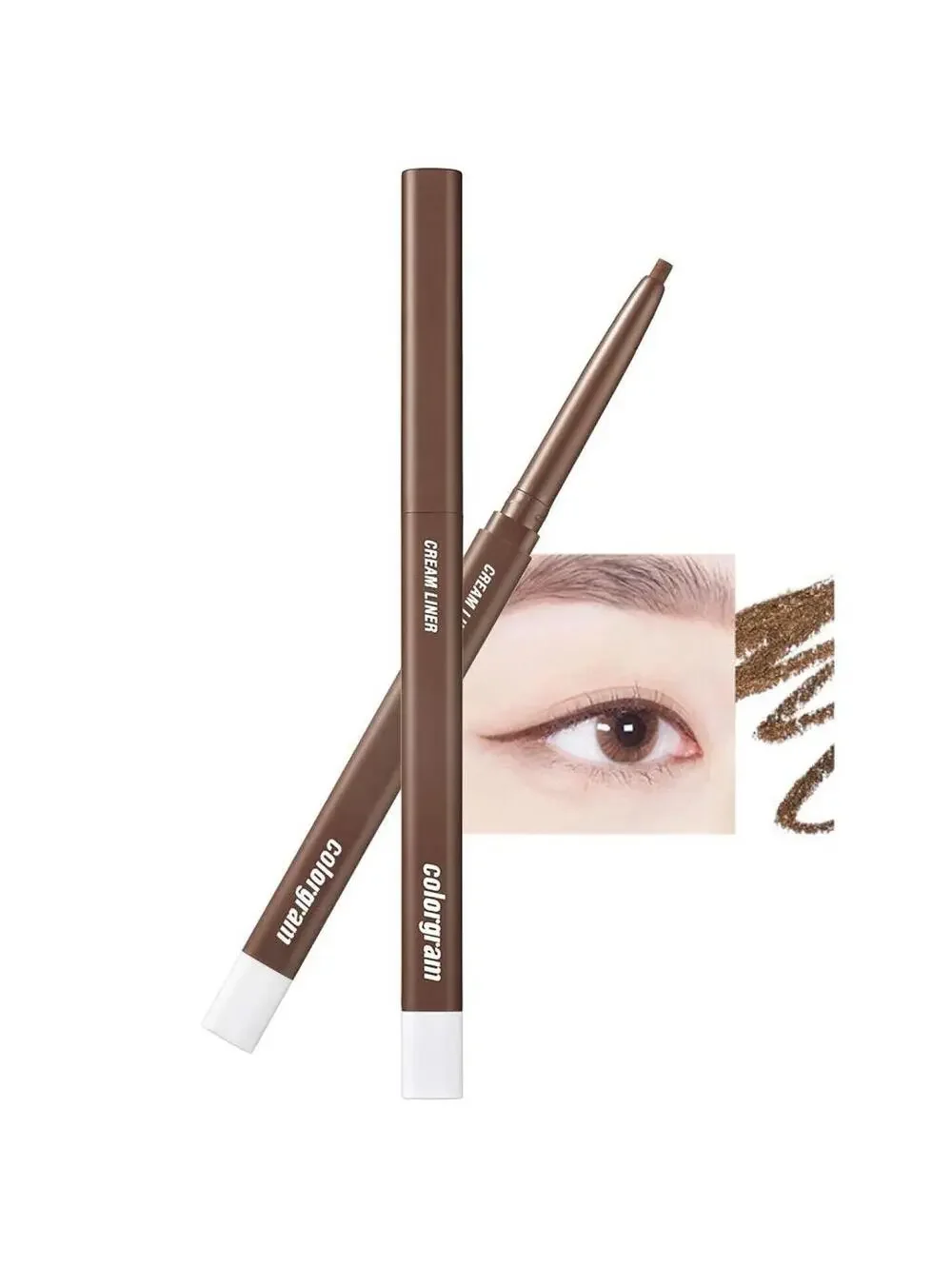 Colorgram Artist Formula Cream Liner Brown Eyeliner Pencil 2 pcs
